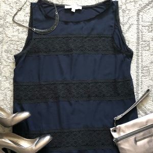Loft navy and black dressy tank size M